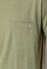 Clean Cut Copenhagen KOLDING ORGANIC T-SHIRT T-shirts S/S Støvet Grøn