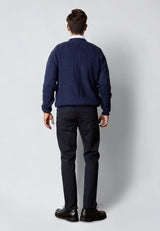 Clean Cut Copenhagen LONDON STRAIGHT 5-POCKET PANTS Bukser Mørk Navy