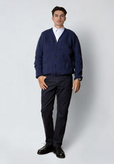 Clean Cut Copenhagen LONDON STRAIGHT 5-POCKET PANTS Bukser Mørk Navy