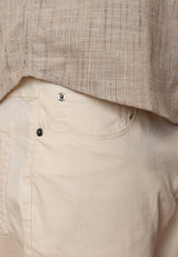 Clean Cut Copenhagen LONDON STRAIGHT 5-POCKET PANTS Bukser Ecru