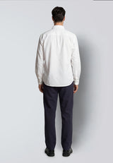 Clean Cut Copenhagen LUCA COTTON/LINEN SHIRT Skjorte L/S Hvid