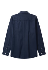 Clean Cut Copenhagen LUCA COTTON/LINEN SHIRT Skjorte L/S Navy