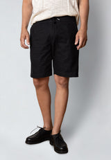 Clean Cut Copenhagen LUCA COTTON/LINEN SHORTS Shorts Sort