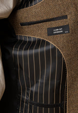 Clean Cut Copenhagen MARCELLO TWEED BLAZER Blazere Brun Melange