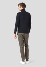 Clean Cut Copenhagen MARIO KNITTED ZIP CARDIGAN Strik Navy
