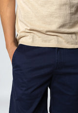 Clean Cut Copenhagen MILANO TWILL CHINO SHORTS Shorts Navy