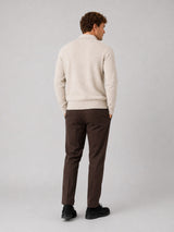 Clean Cut Copenhagen Mario polo knit Strik Ecru Melange