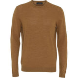 Clean Cut Copenhagen Merino Wool Crew neck Strik Honey Mustard Melange