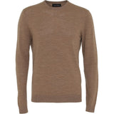 Clean Cut Copenhagen Merino Wool Crew neck Strik Varm Sand Melange