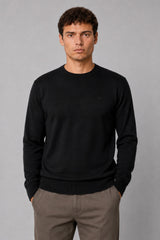 Clean Cut Copenhagen Merino crewneck knit Strik Sort