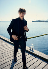 Clean Cut Copenhagen Milano jersey stretch blazer Blazere Sort