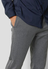 Clean Cut Copenhagen MILANO JERSEY STRETCH PANTS Bukser Mørkegrå Mix