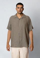 Fat Moose NOVA S/S SHIRT Skjorte S/S Army Melange