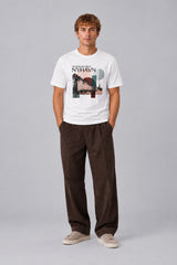 Clean Cut Copenhagen Nyhavn collage organic t-shirt T-shirts S/S Hvid