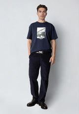Clean Cut Copenhagen OLD COPENHAGEN DOCKS T-SHIRT T-shirts S/S Navy