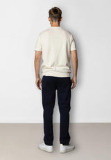 Clean Cut Copenhagen OWEN KNITTED T-SHIRT T-shirts S/S Ecru