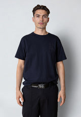 Clean Cut Copenhagen PAULI SLUB YARN T-SHIRT T-shirts S/S Navy