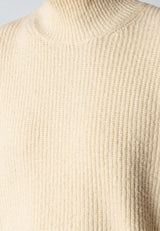 Clean Cut Copenhagen PEPE TURTLENECK SWEATER Strik Ecru