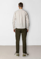 Clean Cut Copenhagen RAN LINEN SHIRT Skjorte L/S Light beige striped