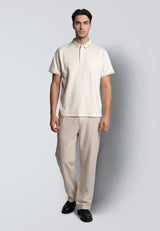 Clean Cut Copenhagen RAPHAEL STRETCH POLO Polos Ecru