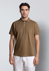 Clean Cut Copenhagen RAPHAEL STRETCH POLO Polos Shitake