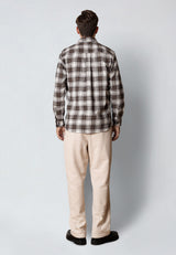 Clean Cut Copenhagen REMY CHECKED SHIRT Skjorte L/S Shitake/Navy