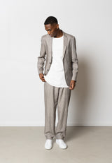 Clean Cut Copenhagen ROMAN LINEN BLAZER Blazere Khaki Melange