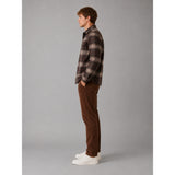 Clean Cut Copenhagen Richard checked overshirt Overshirts Dark brown/Brindle beige