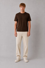 Clean Cut Copenhagen STABLE T-SHIRT T-shirts S/S Dark Brown