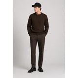 Clean Cut Copenhagen Sander cable knit Strik Dark Brown