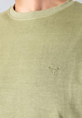 Fat Moose TAYLOR COTTON T-SHIRT T-shirts S/S Støvet Grøn