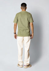 Fat Moose TAYLOR COTTON T-SHIRT T-shirts S/S Støvet Grøn