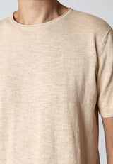 Clean Cut Copenhagen THOMAS KNITTED T-SHIRT T-shirts S/S Ecru