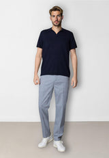 Clean Cut Copenhagen Thomas knitted polo Polos Navy