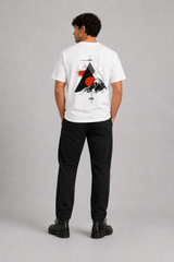 Fat Moose Traveller organic t-shirt T-shirts S/S Råhvid