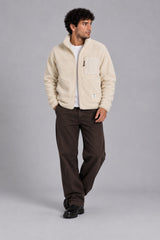 Fat Moose WOOD FLEECE JACKET Fleece Ecru