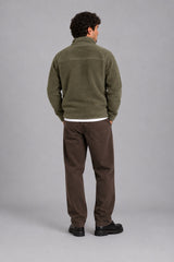Fat Moose WOOD FLEECE JACKET Fleece Grey green/Black