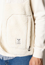 Fat Moose WOOD FLEECE VEST Fleece Ecru