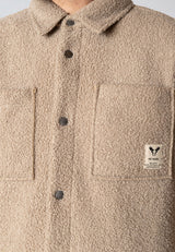 Fat Moose ACE BOUCLE OVERSHIRT Overshirts Vetiver