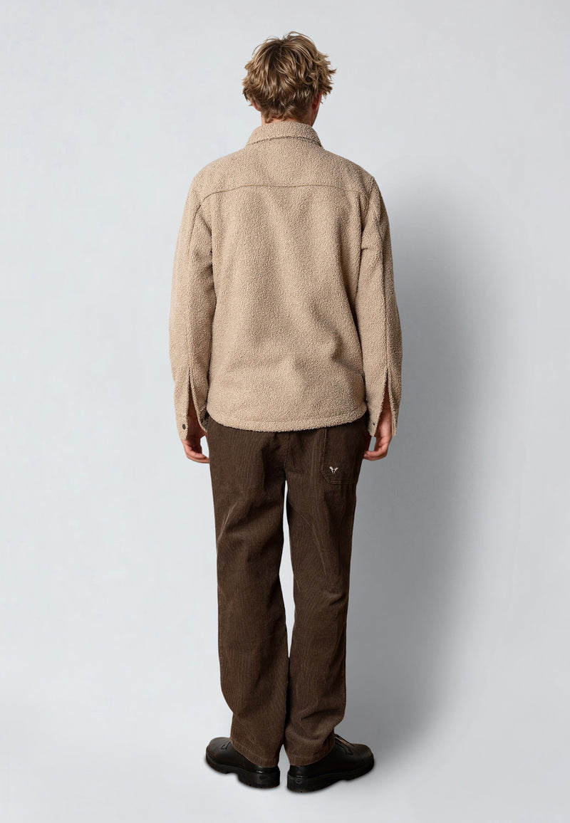 Fat Moose ACE BOUCLE OVERSHIRT Overshirts Vetiver