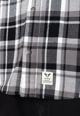 Fat Moose ADRIAN COTTON SHIRT Skjorte L/S Black/Mid grey