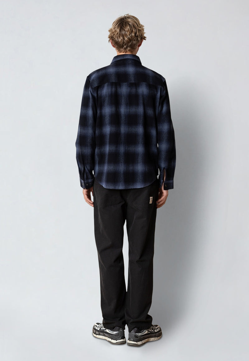 Fat Moose ADRIAN FLANNEL SHIRT Skjorte L/S Navy / Dark Navy