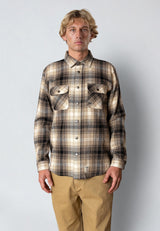 Fat Moose ADRIAN FLANNEL SHIRT Skjorte L/S Sand / Black