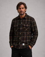 Fat Moose ADRIAN FLANNEL SHIRT Skjorte L/S Black/Ecru