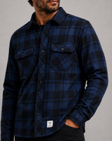 Fat Moose ADRIAN FLANNEL SHIRT Skjorte L/S Blue/Black