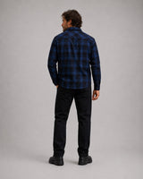 Fat Moose ADRIAN FLANNEL SHIRT Skjorte L/S Blue/Black