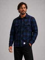 Fat Moose ADRIAN FLANNEL SHIRT Skjorte L/S Blue/Black