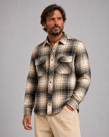 Fat Moose ADRIAN FLANNEL SHIRT Skjorte L/S Soft Sand/Black