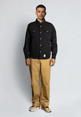 Fat Moose ARVID COTTON OVERSHIRT Overshirts Sort