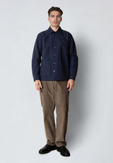 Clean Cut Copenhagen AXEL OVERSHIRT Overshirts Mørk Navy